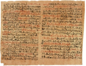 Hieratic on papyrus sheet